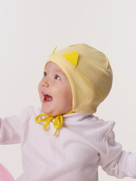 Шапка детская  однослойная (р.38-40желтый)