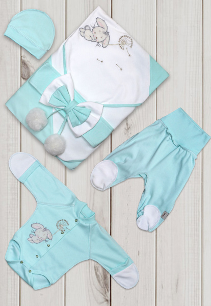 Комплект на выписку Одуванчик (Ментол (салатовый))