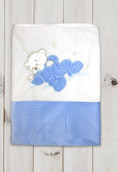 Одеяло-плед  Сладкий сон 90х100см (Голубой)