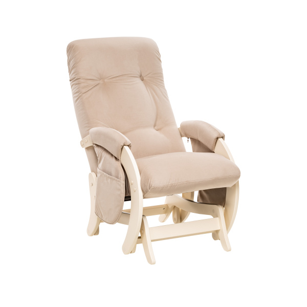 Кресло для кормления Milli Smile с карманами (Дуб шампань/ткань Velutto 18)