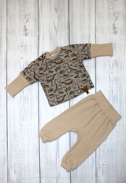 Комплект детский Names-3 2предмета футер (рост80Капучино)