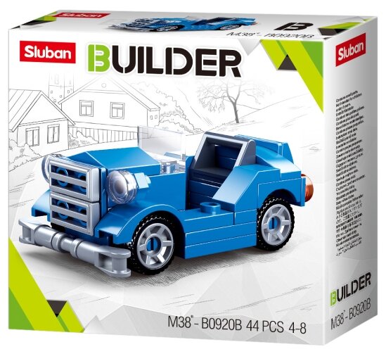 Конструктор серии Builder Ретро автомобиль, 44 детали