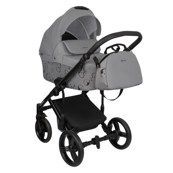 Коляска MAGNUM LIGHT SE 2в1 (Bebetto) (Light Se 07 (св.серый) черная рама)