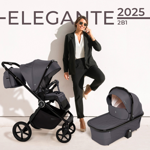 Коляска 2в1 Sweet Baby Elegante SBL (427283 GL Grey)