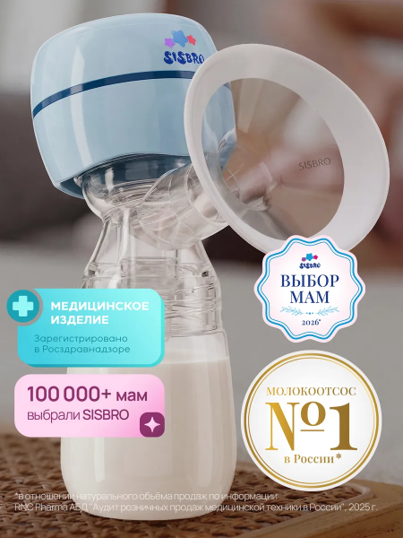 Молокоотсос электричеcкий SISBRO CARE 203675 (2036963342831 Голубой)