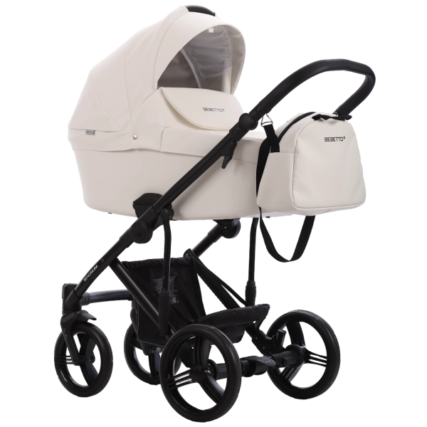 Коляска Bebetto Magnum Light PRO  2в1 (07 белая кожа)