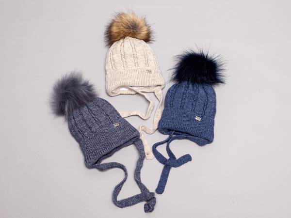 Шапка на синтепоне на мальчика Пупсик-2 (р.40-42)