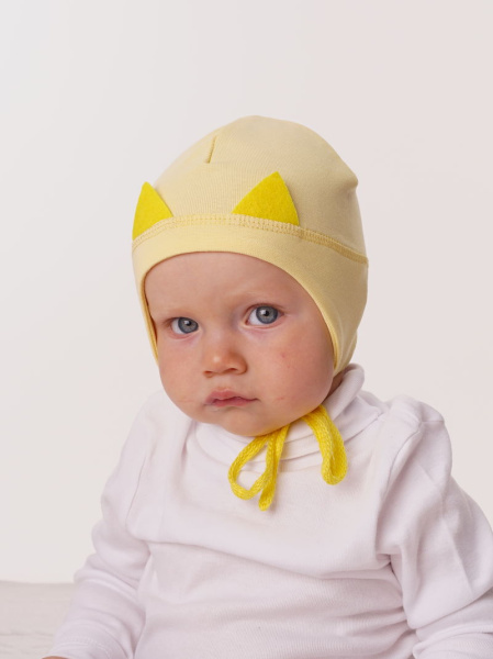 Шапка детская  однослойная (р.40-42желтый)