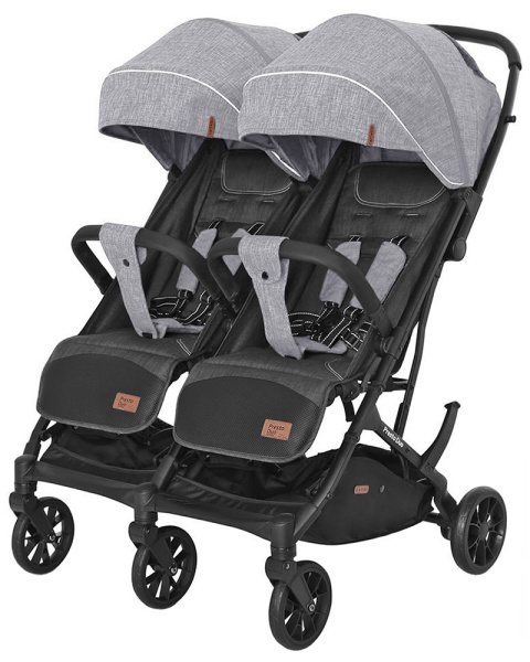 Коляска для двойни Carrello Presto Duo (Pitch Grey)