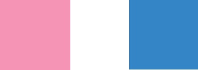 Комод детский с 8-ю ящиками Радуга (Белый+Светло-розовый+Синий)