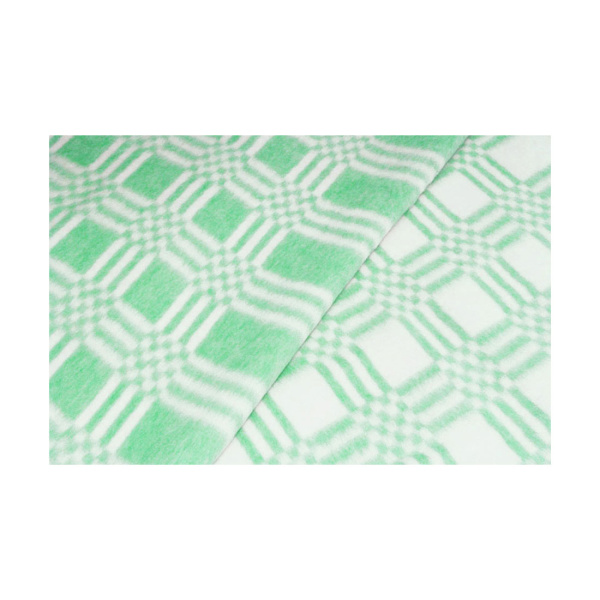 Одеяло байковое в клеточку цветное 100*140см (зеленый комбинированная клетка)