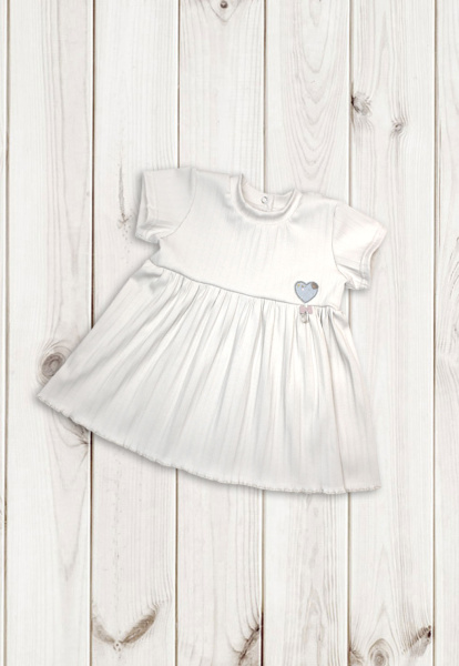 Платье детское "Лапшуля", ш111/127 (рост86-92экрю)