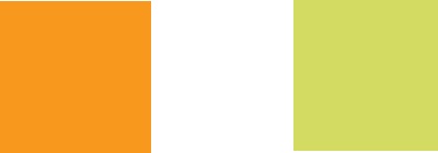 Кровать подростковая двухъярусная Юниор-9 ЛДСП-цветное  (Белый/лайм/оранжевый)