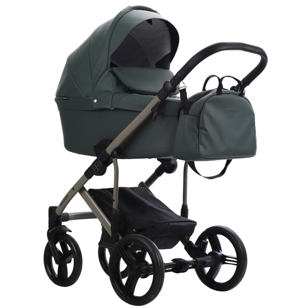 Коляска Bebetto Magnum Light PRO  2в1 (Light pro 08 (зеленая кожа))