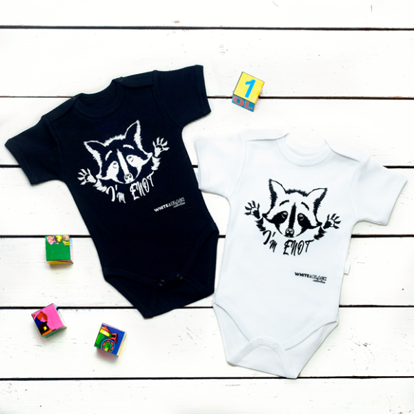 Боди Еноты короткий рукав интерлок  (рост74)