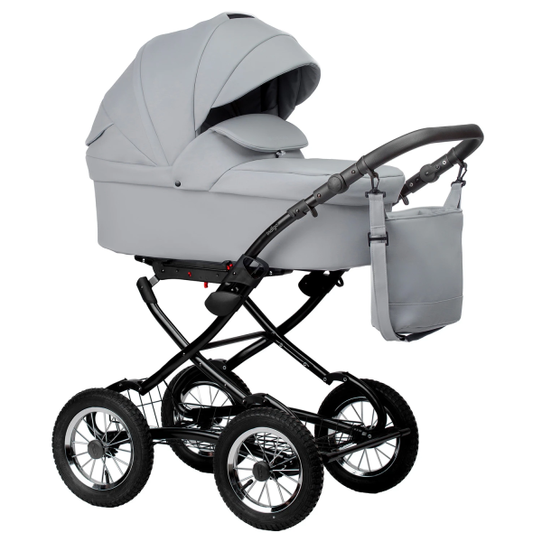 Коляска Indigo Barbara Eco Classic 2в1 (be 04 (светло серая кожа))