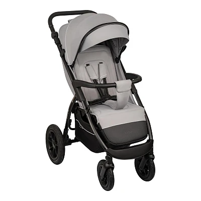 Коляска прогулочная Indigo EPICA XL AIR с сумкой (над.колесо) (Светло-серый)