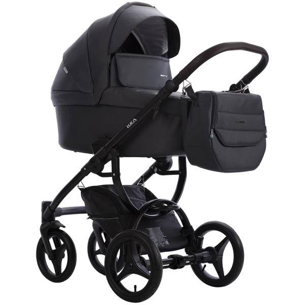 Коляска Bebetto Luca PRO  2в1 (Pro 33 т.серая кожа)