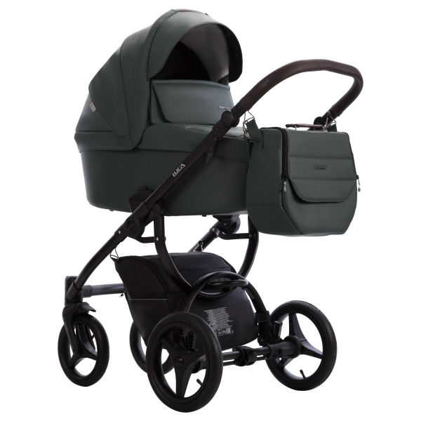 Коляска Bebetto Luca PRO  2в1 (Pro 35 зеленая кожа)
