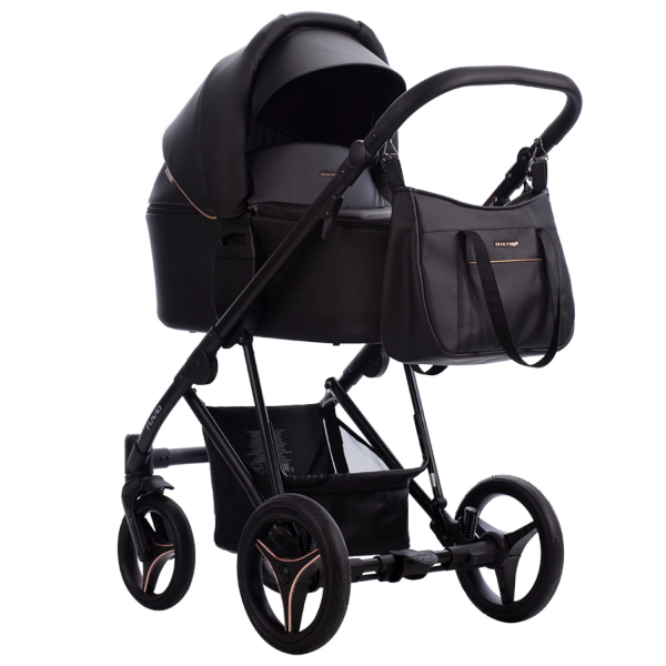 Коляска Bebetto Flavio PRO 2в1 (06 черная кожа)