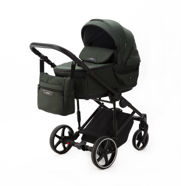 Коляска детская 2в1 Adamex Zico New - Lux (ZN-TK50 ТЕМНО-ЗЕЛЕНЫЙ)