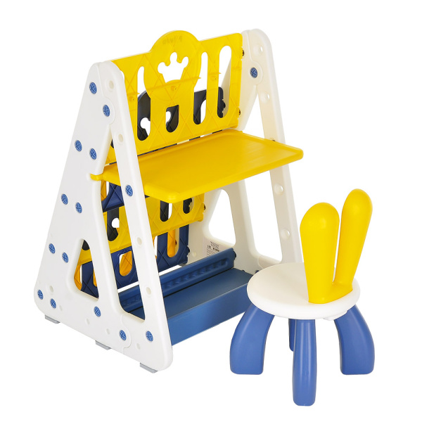 Стеллаж/столик +стульчик Pituso (Yellow/Желтый)