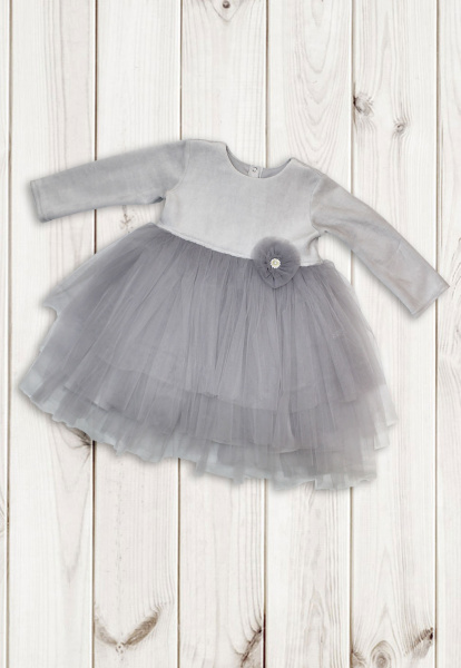 Платье "Милори" ш111/100  (рост80-86серый)