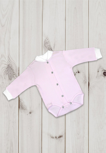 Полукомбинезон-боди интерлок (рост56-62розовый)