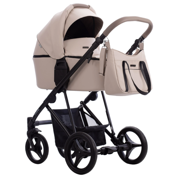 Коляска Bebetto Flavio PRO 2в1 (02 св.бежевая кожа)