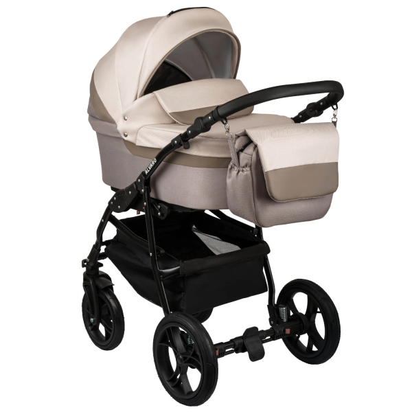 Коляска Alis Alvaro 2в1 (Al 11 (т.бежевый+св.бежевый+бежевая кожа))