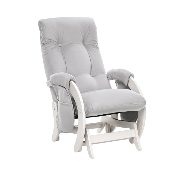 Кресло для кормления Milli Smile с карманами (Молочный дуб/ткань Velutto 51)