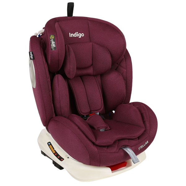 Автокресло Indigo Stellar 0-36 кг (Бордовый)