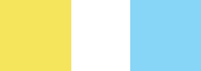 Комод детский с 8-ю ящиками Радуга (Белый+Желтый+Светло-синий)