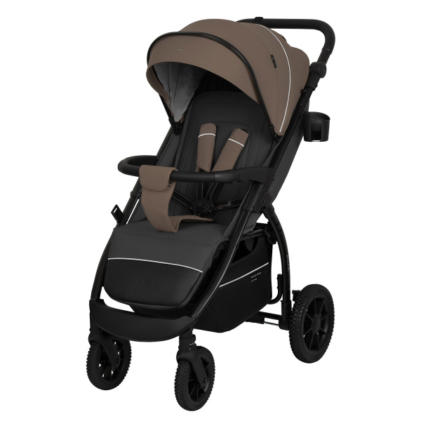 Коляска прогулочная Indigo Epica SL (Тем.бежевый-серый)