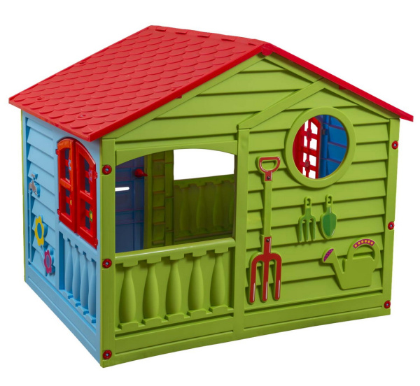 Игровой дом Palplay  (Красный/голубой/зеленый )