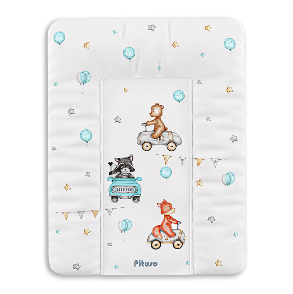 Матрац для пеленания мягкий Pituso 72х52 см (4210-55 Машинки)