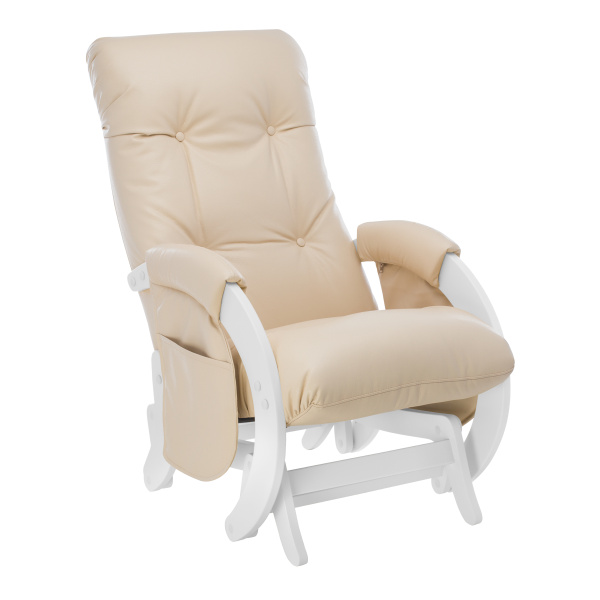 Кресло для кормления Milli Smile с карманами (Молочный дуб/экокожа Polaris Beige)