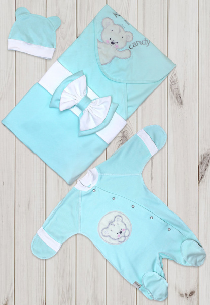 Комплект на выписку Candy -лето (Ментол (салатовый))