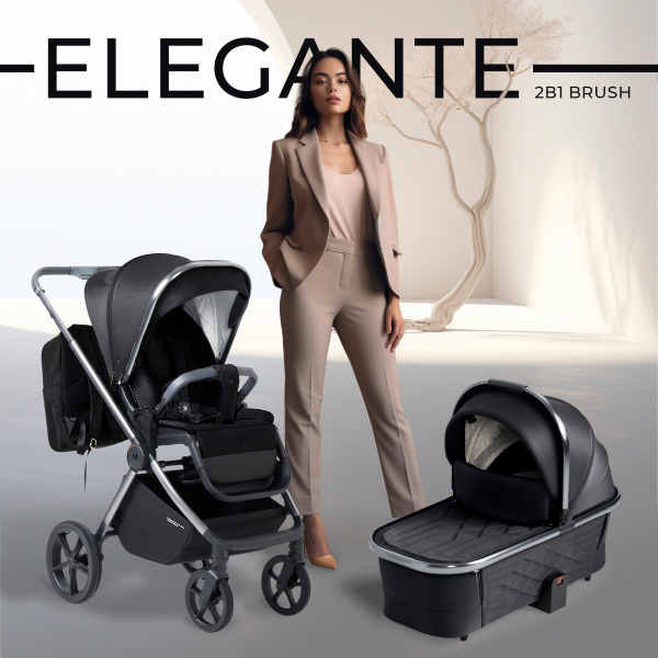 Коляска 2в1 Sweet Baby Elegante BRD (427205 Black)