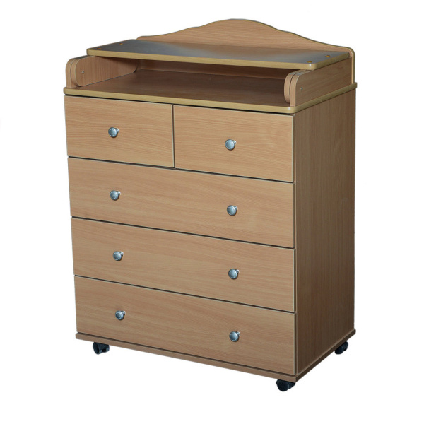 Комод Ульяна-3 5ящиков 80см ЛДСП Распродажа  (Распродажа Белый)