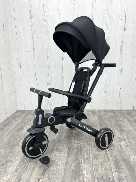 Трехколесный велосипед LuxMom 368 (Черный)