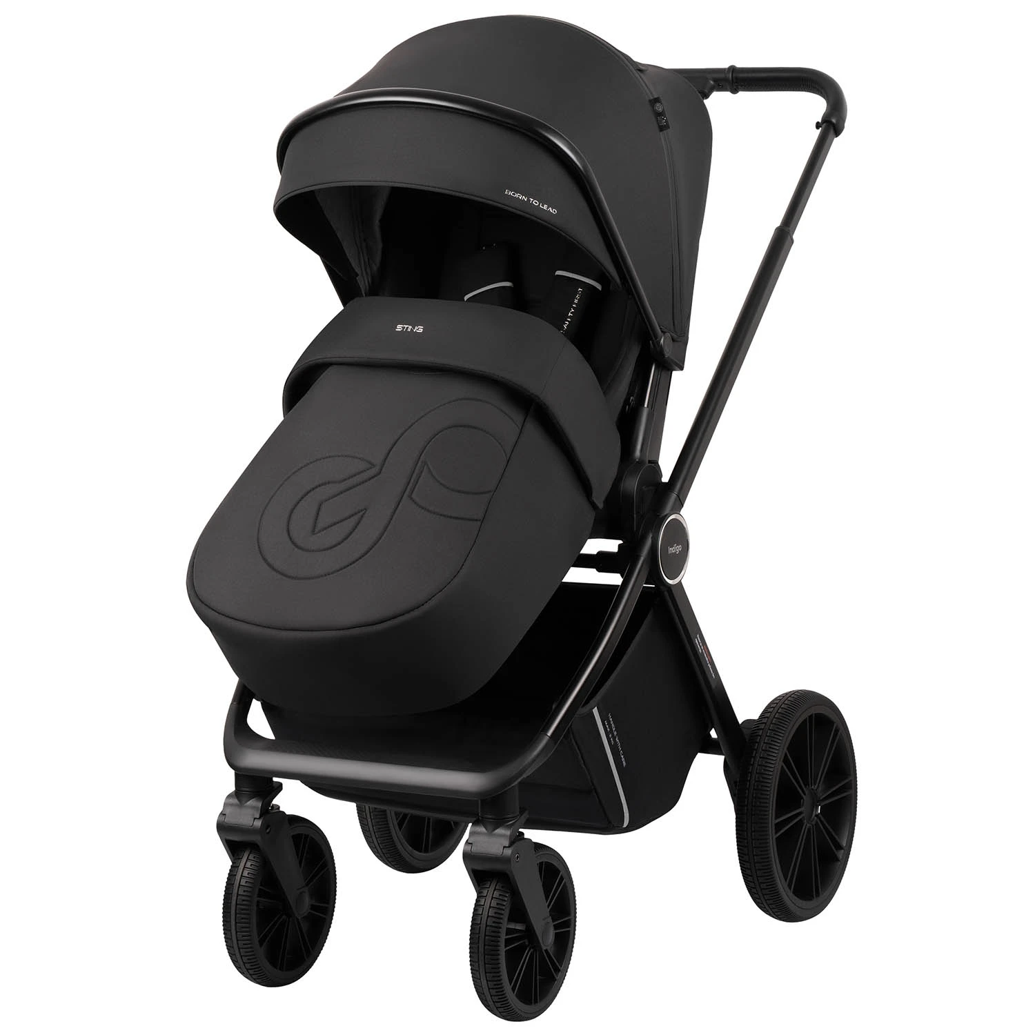 Коляска 2в1 Indigo Sting (Черный) Коляска 2в1 Indigo Sting (Черный)