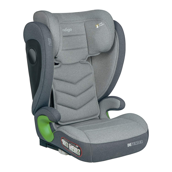 Автокресло Indigo Defender isofix 15-36кг (Светло-серый)