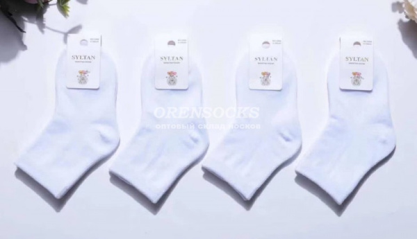Носки белые детские хлопок (0-6мес)