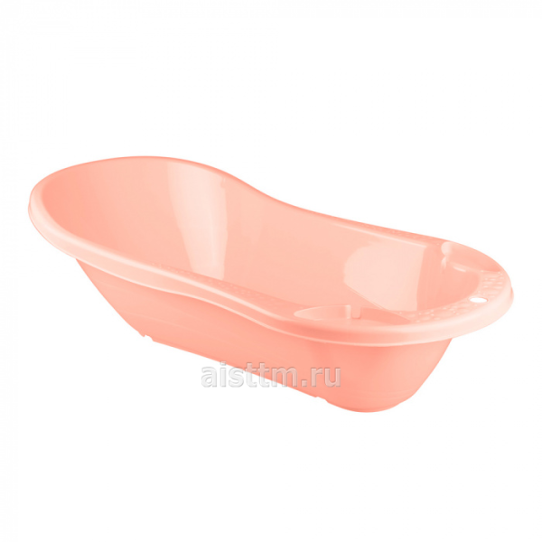 Ванна детская с клапаном для слива воды (Светло/розовый)