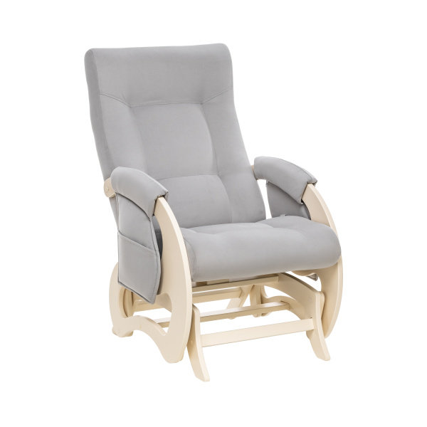 Кресло для кормления Milli Aria с карманами (Дуб шампань/ткань Velutto 51)